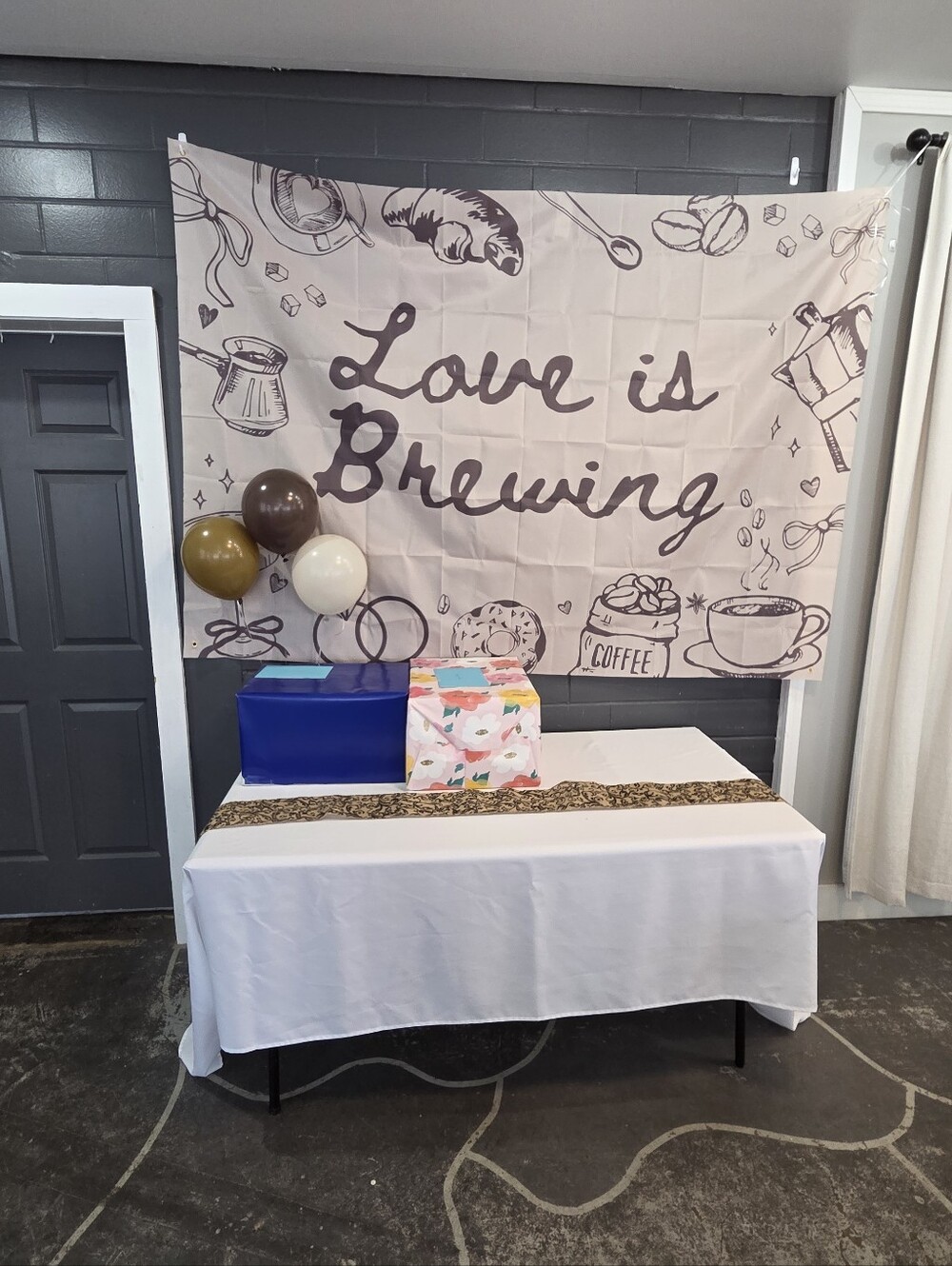 Love Is Brewing Party Banner